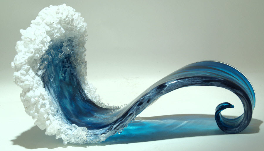 Last Day 80% Off❤️Majestic Crashing Waves Art Glass Last day of activity🌈